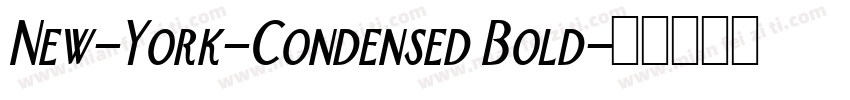 New-York-Condensed Bold字体转换